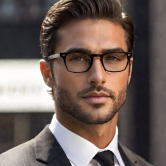 Retrato de Carlos Souza, homem adulto com barba curta e cabelo preto, usando camisa azul, fundo neutro